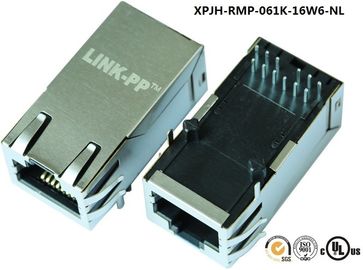 IEEE 802.3 Gigabit POE RJ45 Connector , XPJH-RMP-061K-16W6-NL