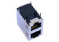 C12-2000000A 2x1 Port Stacked Rj45 Right Angle Without Magnetic LPJE17200CNL