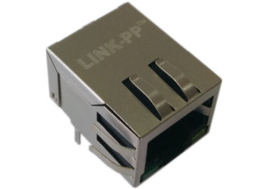 緑 LED Rj45 LPJ0012GFNL は港のモジュラー プラグのイーサネット 10/100Mbps を選抜します