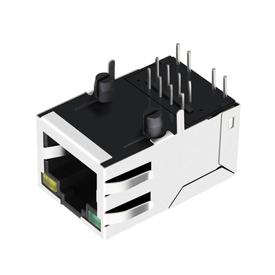 XFATM9R-CTLSxu1-4Mネットワーク モジュラーRJ45メスのジャックのLPJ6011ABNLの上のジャック1つx 1つのタブ