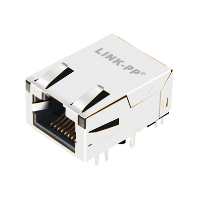 OG/Y Ledsの上のL829-1J1T-43 1000BASE-T MagJack RJ45の控えめなタブ