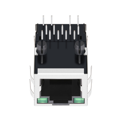 G/G LEDの上の0875-1G1T-D8磁気学のジャックRJ45 1000BASE-T 1X1タブ