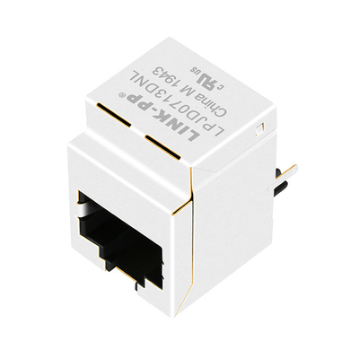 HFJV1-1G01RLのLeds LPJD0713DNLのない1000の基盤T RJ45縦のジャック