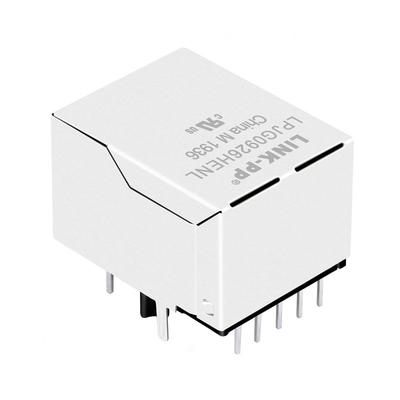 1000Base-T シングルポート RJ45 モジュール式ジャック POE+ LPJG0926HENL