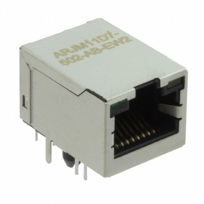 ARJM11D7-502-AB-EW2 1GBase-T マグネティクス付きシングルポート PoE RJ45
