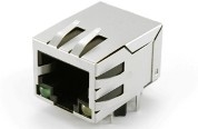 JXD0-0025NL RJ45の直角コネクタ LED 1000ベース-T Cat5e