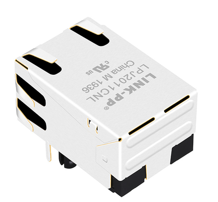 LPJ2011CNL 10/100 ベース-T RJ45 マグジャック 1x1 ポート タブ アップ LEDなし