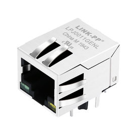 LPJ0011GENL RJ45 モジュラー ジャック Mbit 1 つ x 10/100 の Ehternet の十字 13F-64GYDP2NL