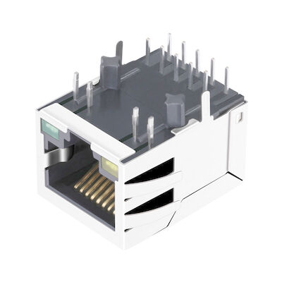 整流器橋LPJ0284GDNLが付いているHR861153C 10/100の基盤Tの単一の左舷RJ45コネクター