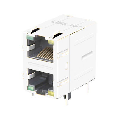 2301997-5磁気学LPJ17003-8AENLの10/100の基盤T 2x1の港RJ45モジュラー ジャック