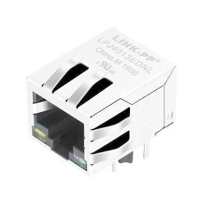RJLBC-060TC1 RJ45 モジュラー ジャック 10/100 の BASE-TX によってろ過される統合された LED