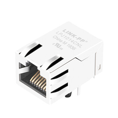 MJF13T25U-KF06B3-0808-LF 100の基盤T RJ45単一の左舷PCBジャックLPJ1014CNL