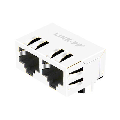 5406566-2磁気学RJ45のイーサネット コネクター モジュールLPJEF102CNLのない10/100の基盤T 1x2の港