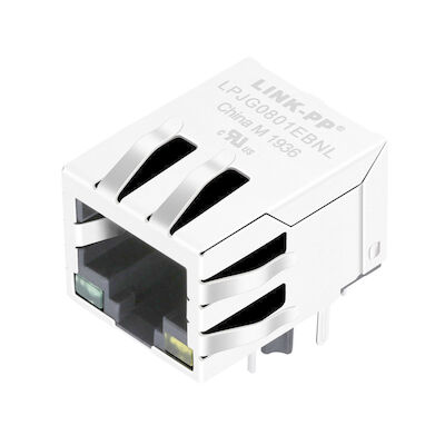 ネットワーキングのための 48F-01GY2DPL2NL 磁気 RJ45 メスのジャック LPJG0801EBNL