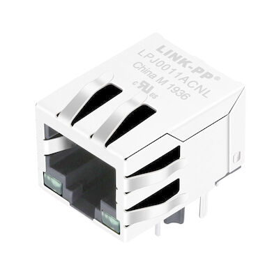 LPJ0011ACNL RJ45 1 x 10/100 Mbit のイーサネット LED 表示器 8p8c