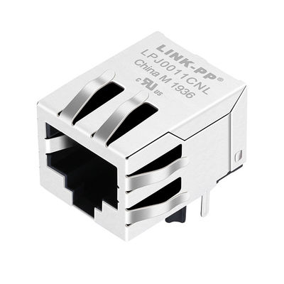 RB1-105B8K1A 磁気 RJ45 ジャック 10/100Base-T タブ PCB ジャック