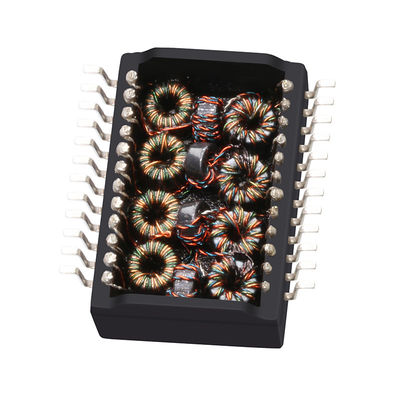 24HSS1041A-2 HF ギガビットのイーサネット変圧器 1CT: 1CT SMD 1500Vrms LP5007NL