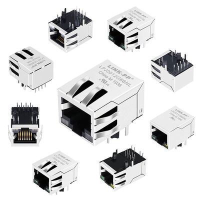 JXR0-0011NLTのパッチ盤のSheilded 8P8C Cat5e LANネットワーク磁気RJ45ジャック