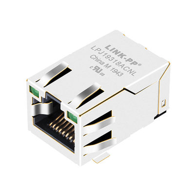J3018G21KT 10/100の基盤TのイーサネットMagjack SMT RJ45のコネクターLPJ19318ACNL