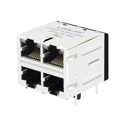 JX20-0252NL|LPJ27335A48NLあらいぐまによって積み重ねられるRJ45 2x2 100Base-Tx 1CT/1CT RoHS