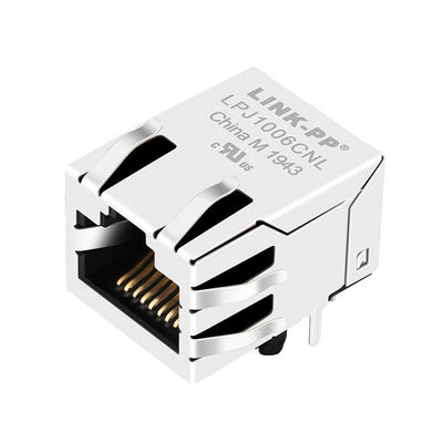 J1006F21NL CAT 5 及び 6 UTP 100 の基盤TX の速いイーサネット RJ45 1x1 タブ