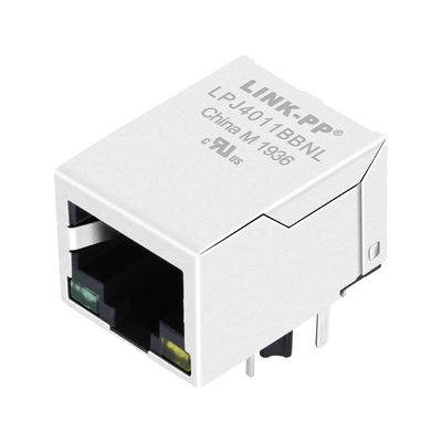 緑/黄色の導かれた1x1港の下のJXR0-0015NLT 10/100の基盤TタブRj45モジュラー ジャック