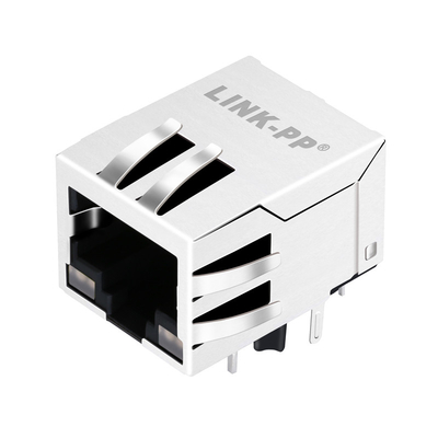 導かれるを用いる1つの左舷保護されたイーサネットRJ45コネクターの下のG15-111T-038E 10Gの基盤Tタブ