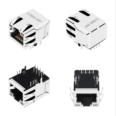 GY/GYの1x1港の上の10G基盤Tタブは磁気RJ45ジャックG27-122T-066A導いた