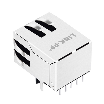 磁気学と保護される導かれたタブのないJV006I21NLT 10/100の基盤T 1x1の港Rj45ジャック