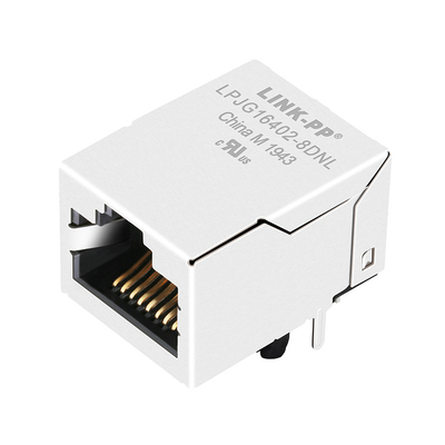 RT9-HK-0002 1x1の港の統合された磁気学RJ45ジャックの1000の基盤Tタブ導かれるなしで