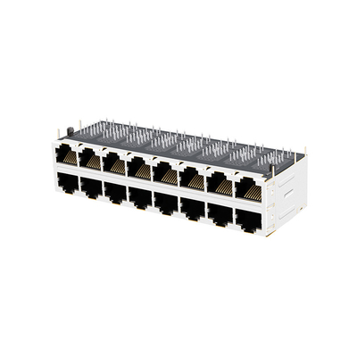 10G基盤Tの側面の記入項目の下のJT5-2870NL 2x8 RJ45ジャックのコネクターの活動的なタブ
