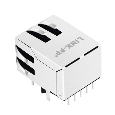 Gy/Gの薄型Rj45 Magjackのメス コネクタの下のL836-121T-KD 2.5Gの基盤Tタブは導いた