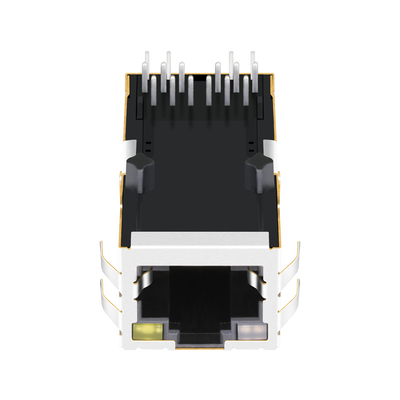 0826-1X1T-M1-F POE RJ45 MagJack 1x1の港の1000の基盤TはOG/Yと導いたRoHSを記録する