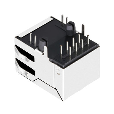 GREEN/YELLOWの上のJXD1-9008NL 100 BASE-Tタブは8PIN RJ45 Magjack NON-POEを導いた