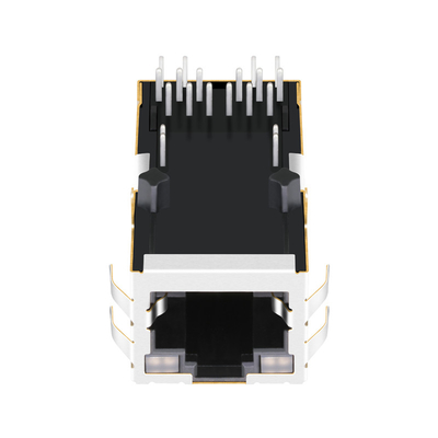 1左舷POE+磁気RJ45ジャック16p8cの上の56F-1802DDD2NL 2.5G BASE-Tタブ