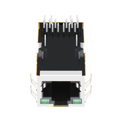 JGCG1T1004PW-GG RJ45のコネクター10Gの基盤TはPoE++の適用のための磁気学を統合した