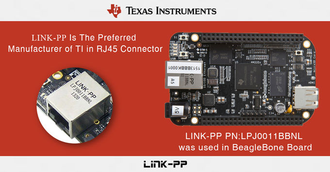 LPJ6049CNL 1x1の港100の基盤- Tの磁気学POE RJ45のコネクター0